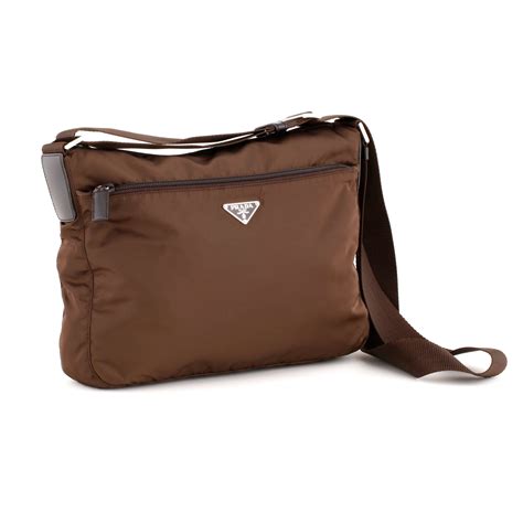 brown prada shoulder bag|prada nylon cross body bag.